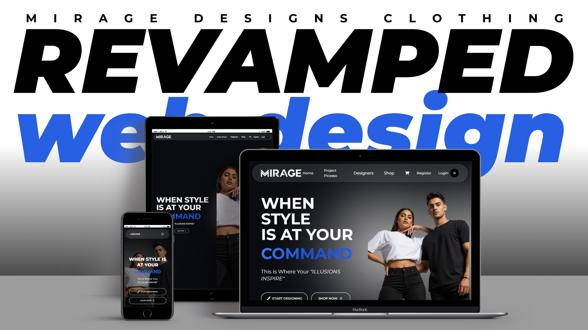 Mirage Designs Clothing Web App